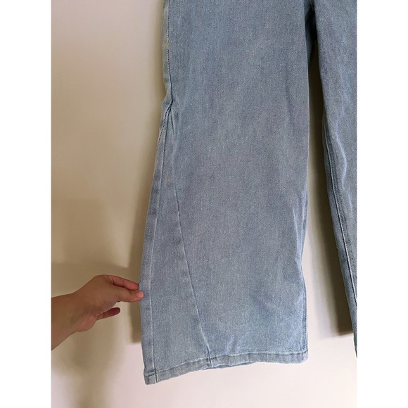 Ceros Wide Leg High Waisted Cropped Denim - Picture 2 of 8